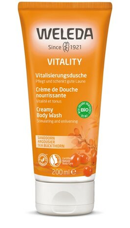 Duindoorn Vitality Douchecr&egrave;me - Weleda (08/25). Na  opening nog minstens 9 maanden houdbaar