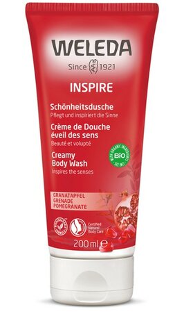 Granaatappel Inspire Douchecr&egrave;me - Weleda (06/25). Na opening nog minstens 9 maanden houdbaar