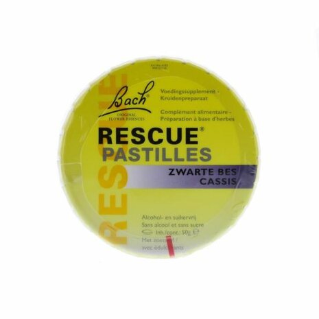 Rescue Pastilles Cassis, 50 gr