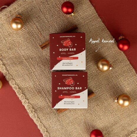 Body Bar Appel &ndash; Kaneel (limited edition) - Shampoo Bars