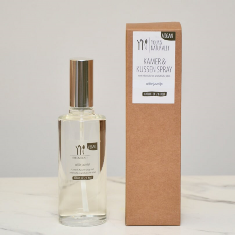 Yours Naturally: &#039;kamer- en linnenspray &quot;witte jasmijn&quot; - 100 ml 