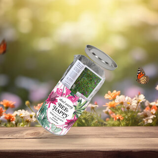 &#039;Don&#039;t worry Bee Happy&#039; - Bijen en vlinders - zadenmix voor een eco vriendelijke tuin