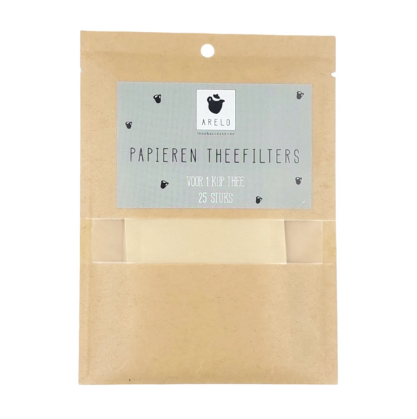 Papieren theefilters - 25 stuks - Arelo 