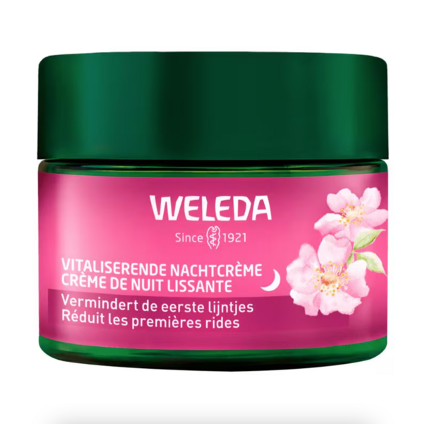 Vitaliserende nachtcr&egrave;me - Wilde rozen en witte thee - Weleda - 40 ml 