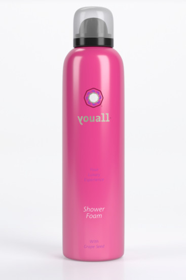 Youall doucheschuim met druivenpit olie 