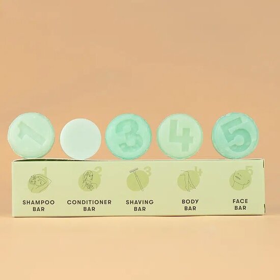 Starterspak Aloe Vera-Komkommer  Shampoo Bars 