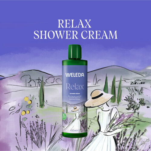 Relax douchecr&egrave;me lavendel  - 400 ml - Weleda