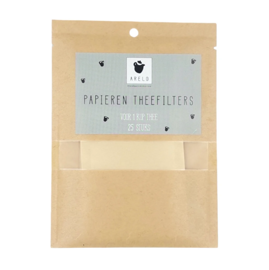 Papieren theefilters - 25 stuks - Arelo 