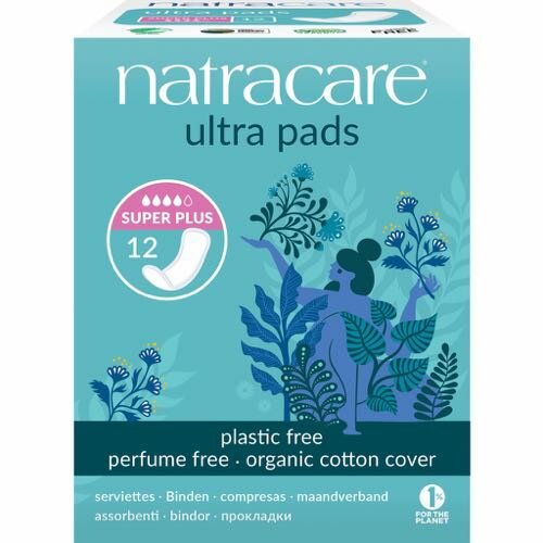 Natracare - Maandverband Ultra Super plus zonder vleugels - 12 stuks 