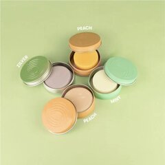 Reisblikje  - ShampooBars (kleuren mint - peach - blauwgroen - zilver)