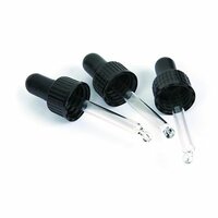 Glazen pipet met zwarte harde plastiek 