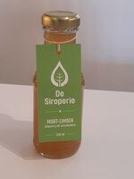 Munt limoen - ambachtelijke siroop - De Siroperie - biologisch - 240 ml 